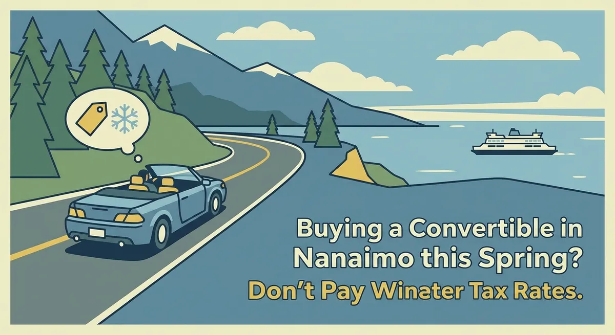 Buying a Convertible in Nanaimo this Spring? Don't Pay Winter Tax Rates