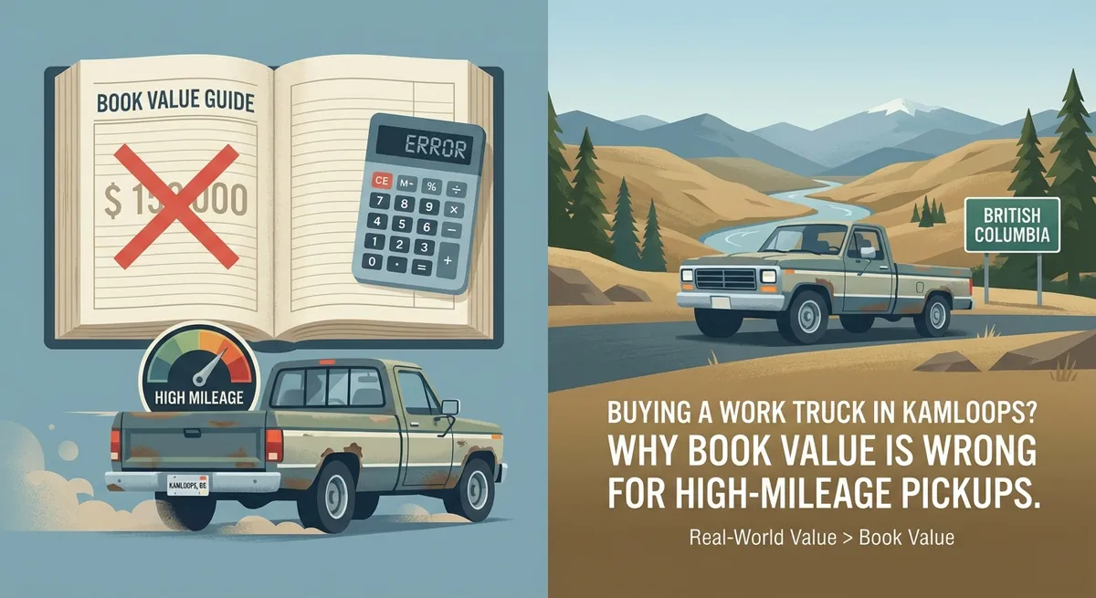 Buying a Work Truck in Kamloops? Why Book Value Is Wrong for High-Mileage Pickups