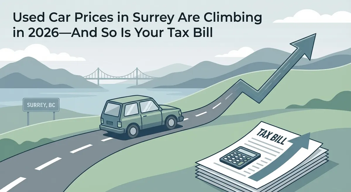 Used Car Prices in Surrey Are Climbing in 2026—And So Is Your Tax Bill